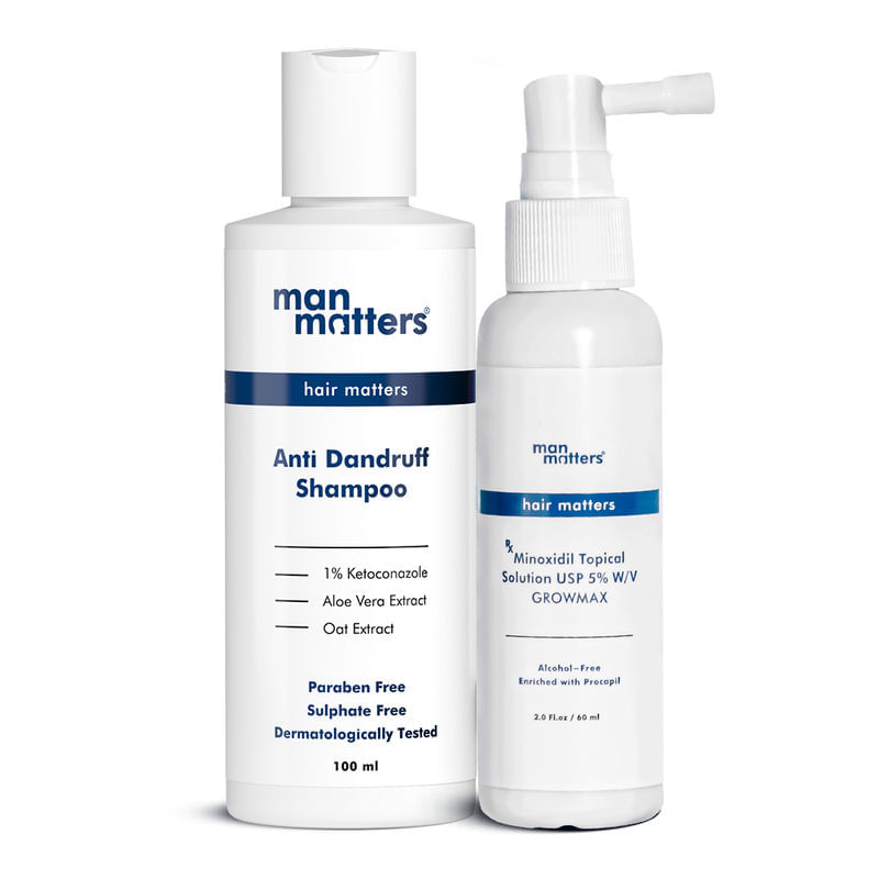 Buy Minoxidil with Procapil (60ml) + AntiDandruff Shampoo (100ml